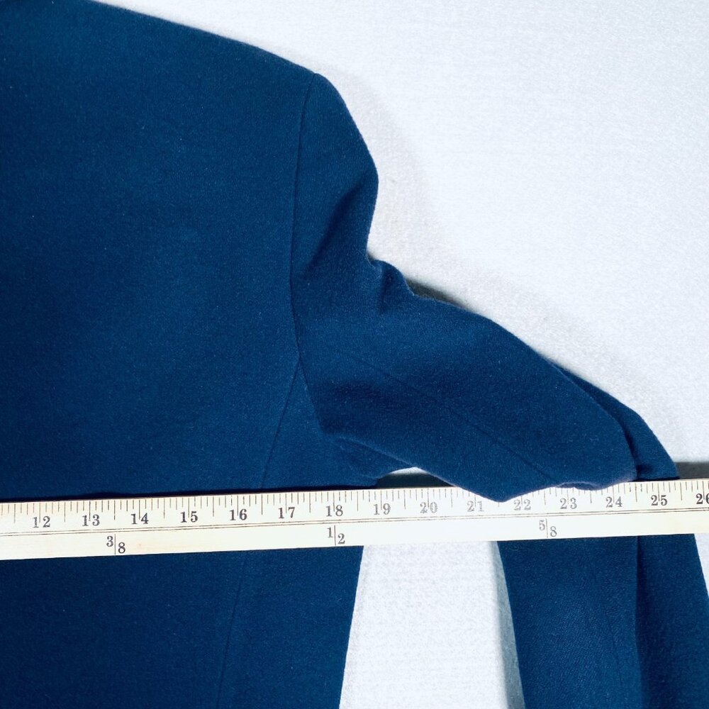 Lauren Ralph Lauren Blazer Womens 6 Blue Wool Jacket Old Money Academia - Picture 8 of 10